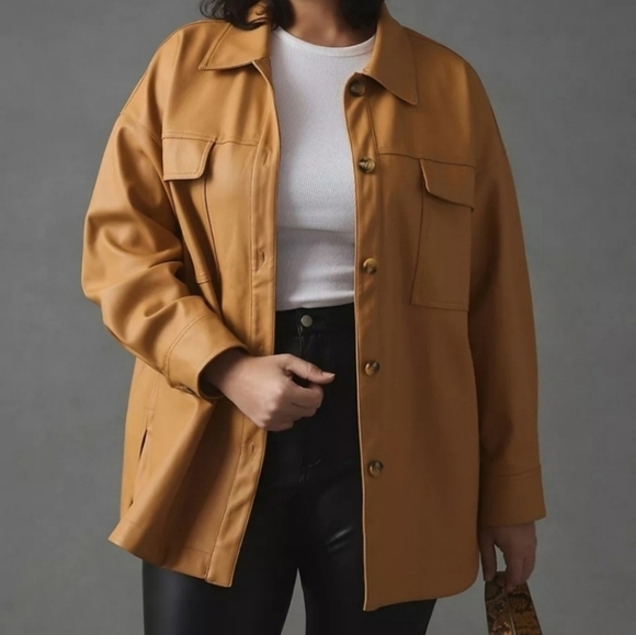 Anthropologie Maeve Faux Leather Jacket – NWT - Picture 7 of 15